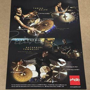 Tobias Ralph & Nathaniel Townsley - Paiste Cymbals - Print Advertisement